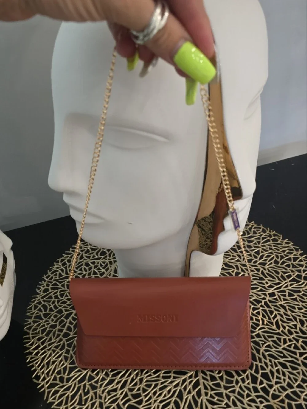 Missoni Brown Wallet with Gold-Trim Sunglasses